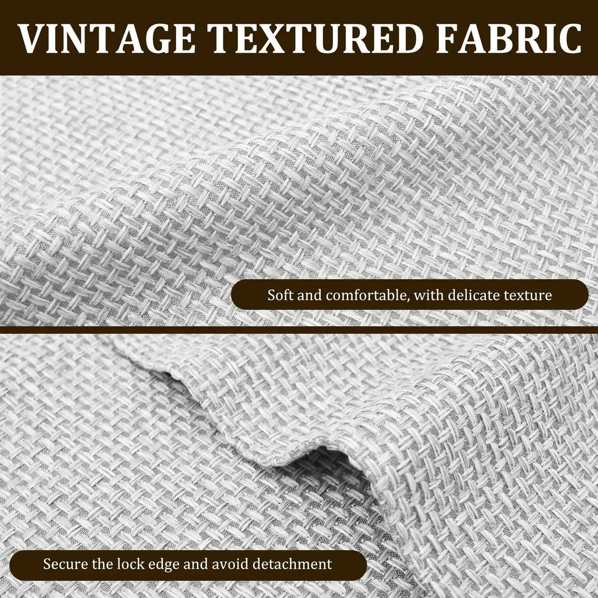 Détail tissu polyester housse accoudoir ACCUDRY — couche imperméable et base antidérapante