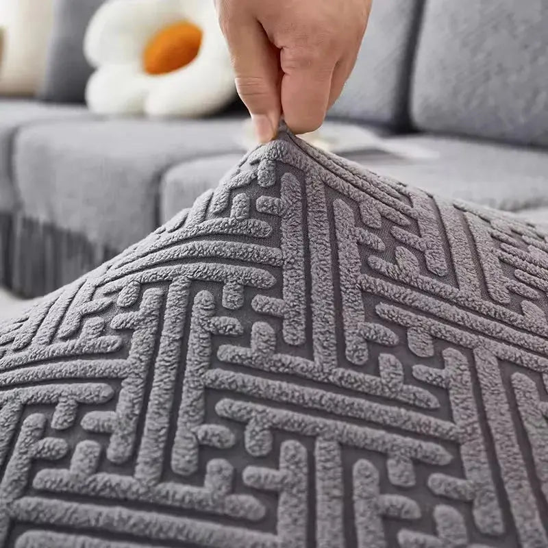 Housse Accoudoir Canapé Jacquard LUNEXO - Housse de France