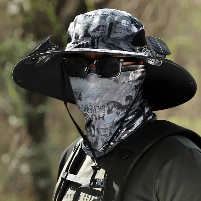 Chapeau à large bord ventilé solaire anti UV SUNCAP Housse de France