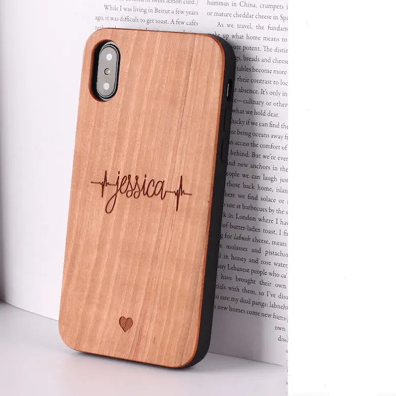 Coque Téléphone Bois Sculpté ATHENA Brown01-IPhone6SP 6P