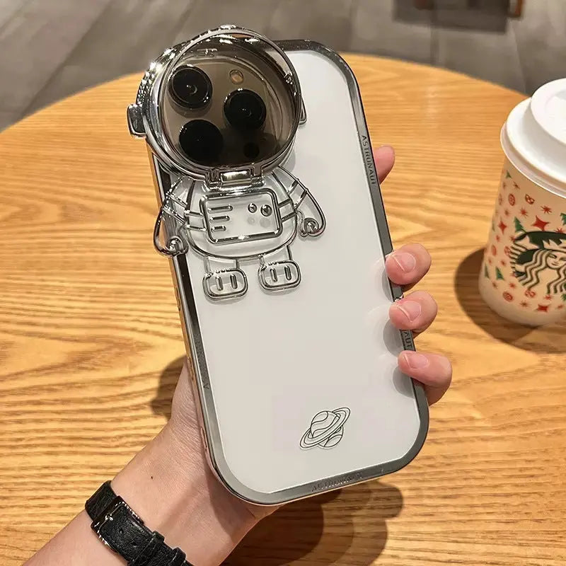 Coque Téléphone Brillante ASTRO Silver shell-Iphone13 pro