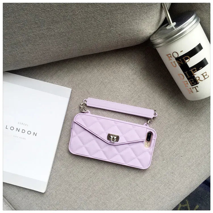 Coque Téléphone Chic FURENA Light purple-With card chain-Iphone 11Pro