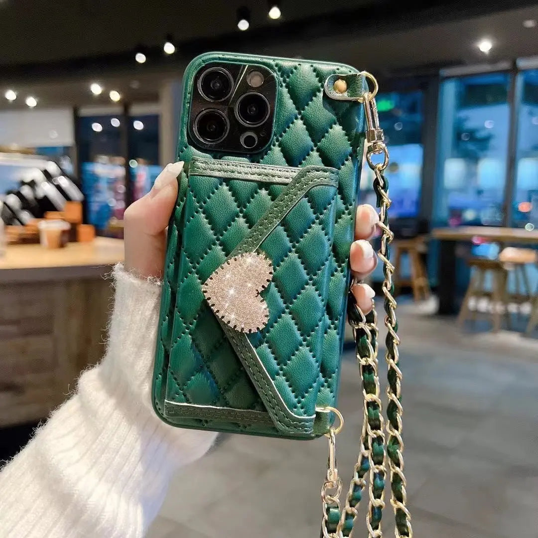Coque Téléphone Chic LUMEA Dark green-IPhone13 ProMax