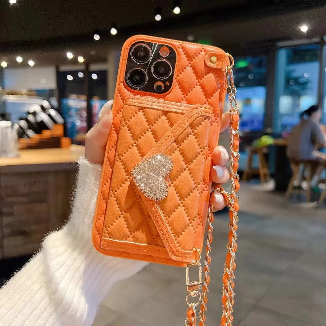 Coque Téléphone Chic LUMEA Orange-IPhone13 ProMax