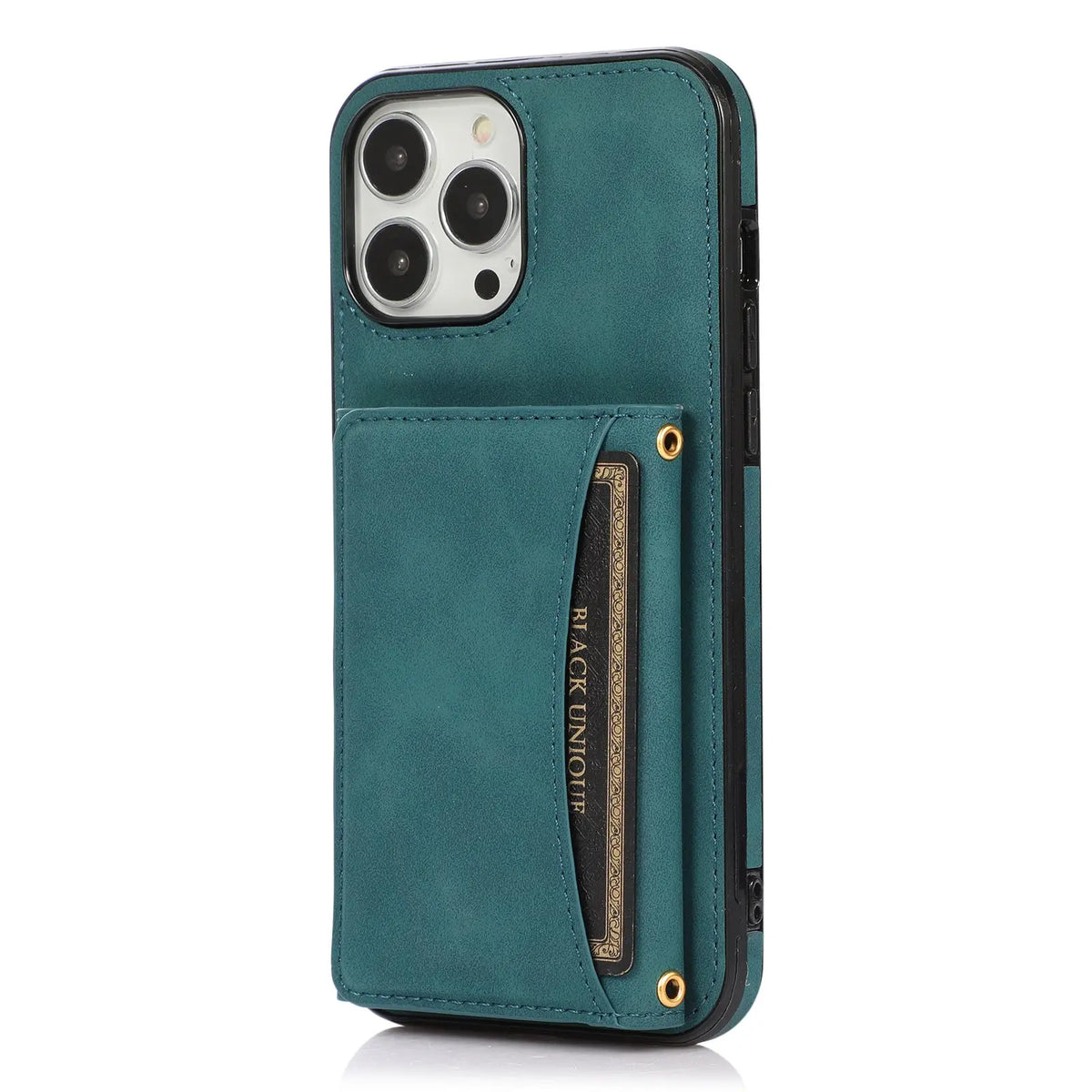 Coque Téléphone Cuir Anti-Choc TRIANA Blue-Iphone XR