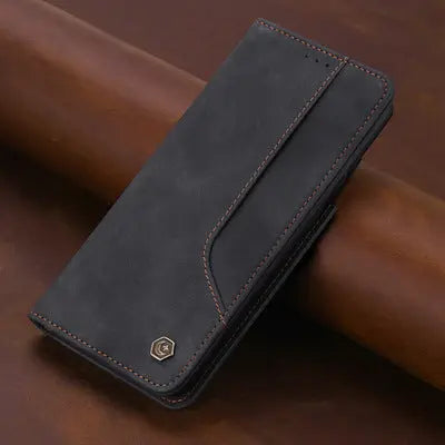Coque Téléphone Cuir FlexiFLIP Black-For Galaxy S21 Ultra