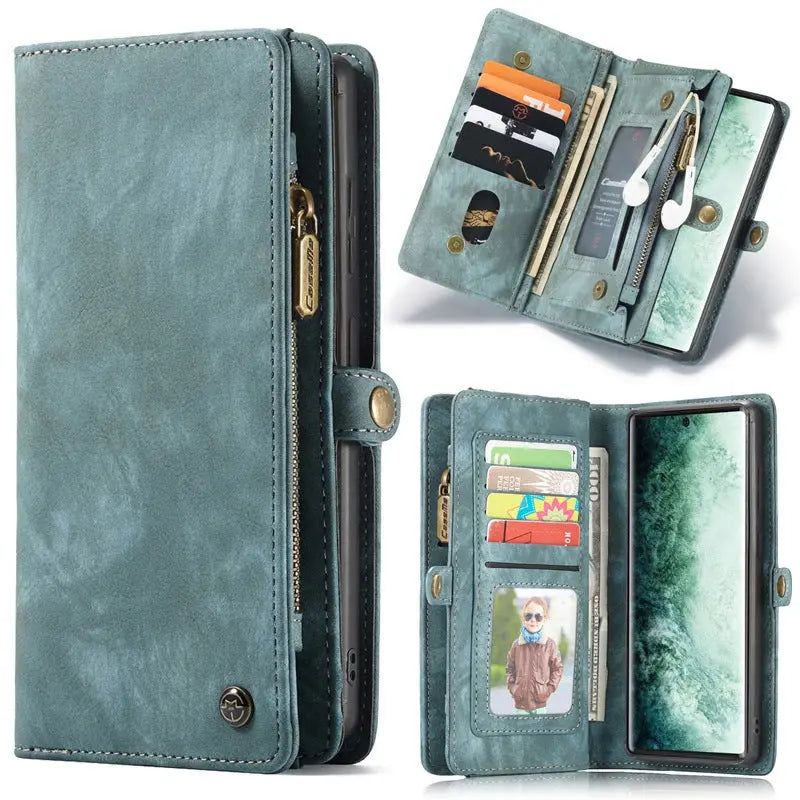 Coque Téléphone Cuir Résistant FLIPZ Green-Samsung S8 Plus