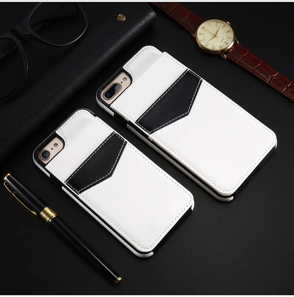 Coque Téléphone Cuir Retro ASTOR White-iPhoneX