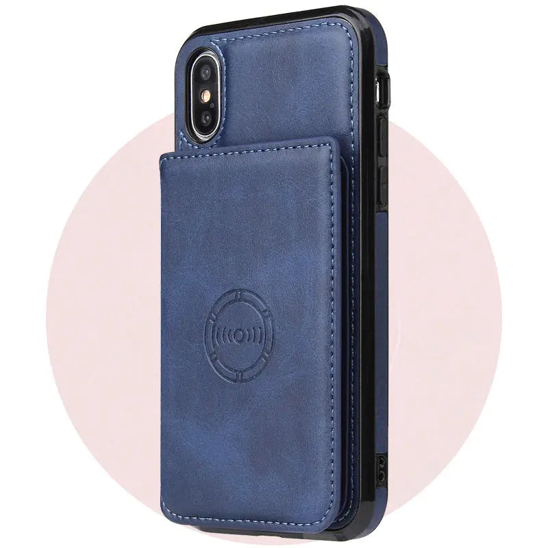 Coque Téléphone Cuir Unisexe SOMELUX Blue-IPhone6 6s