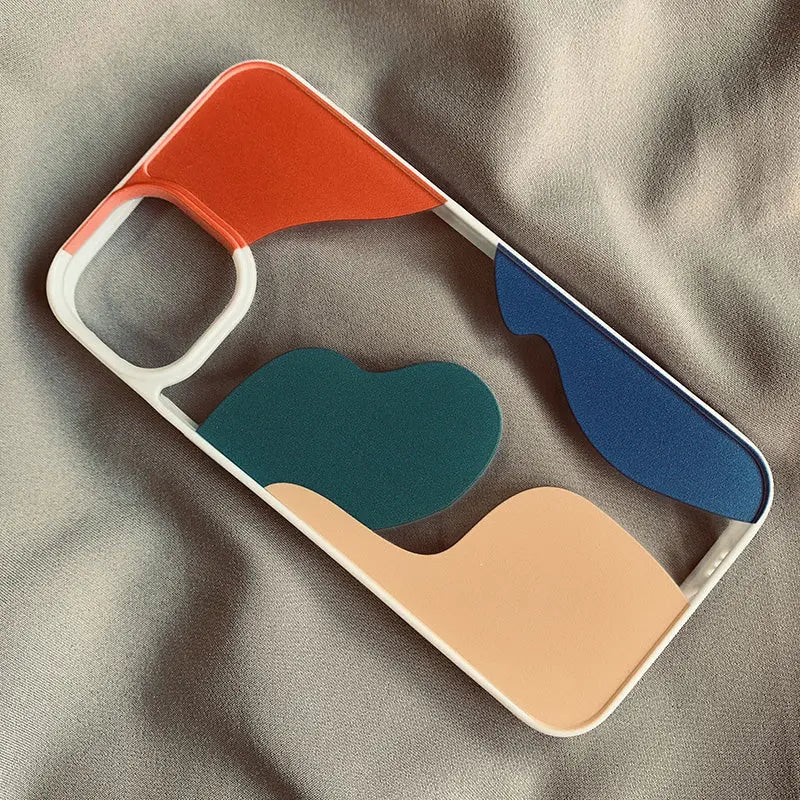 Coque Téléphone Géométrique MODIKO White-IPhone12