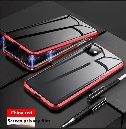 Coque Téléphone Magnétique Intimité SECURIX Red-IPhone13mini
