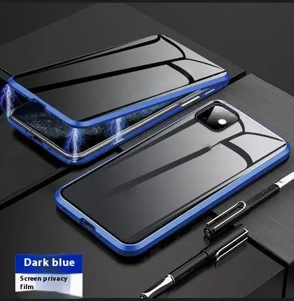 Coque Téléphone Magnétique Intimité SECURIX Blue-IPhone15Pro