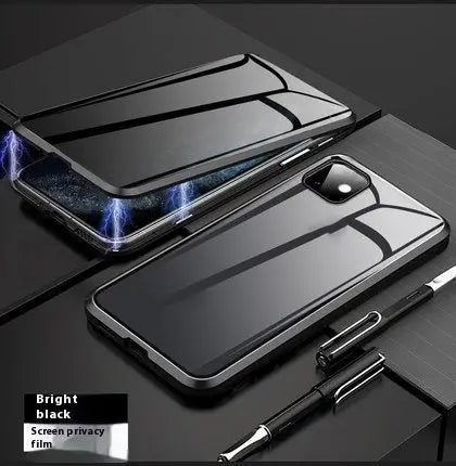 Coque Téléphone Magnétique Intimité SECURIX Black-IPhone 16promax
