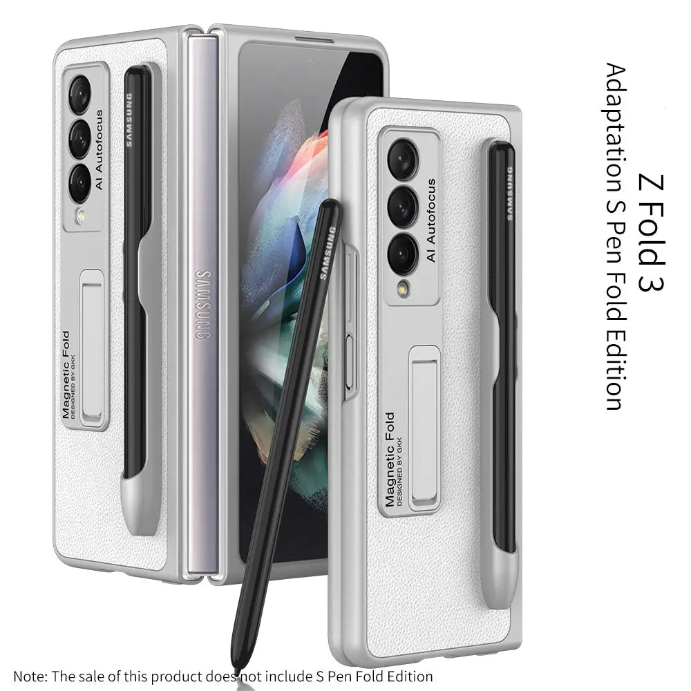 Coque Téléphone Magnétique PROTECTX Silver-Galaxy Z Fold3
