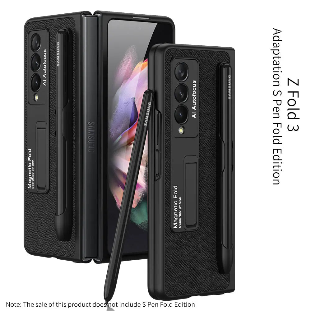 Coque Téléphone Magnétique PROTECTX Cross pattern-Galaxy Z Fold3