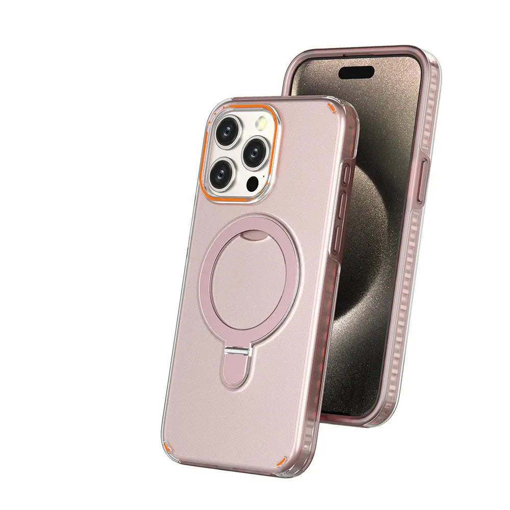 Coque Téléphone Magnétique ZENAX Cherry Blossom Pink-IP15ProMax