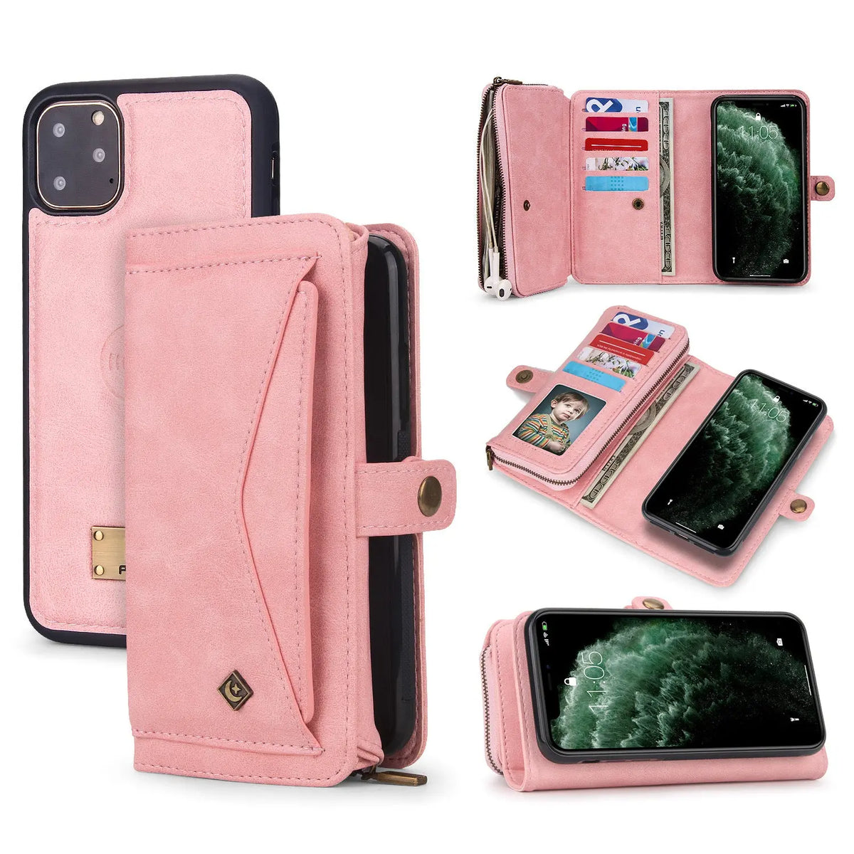 Coque Téléphone Magnétique ZORLO Pink-Iphone 11Pro