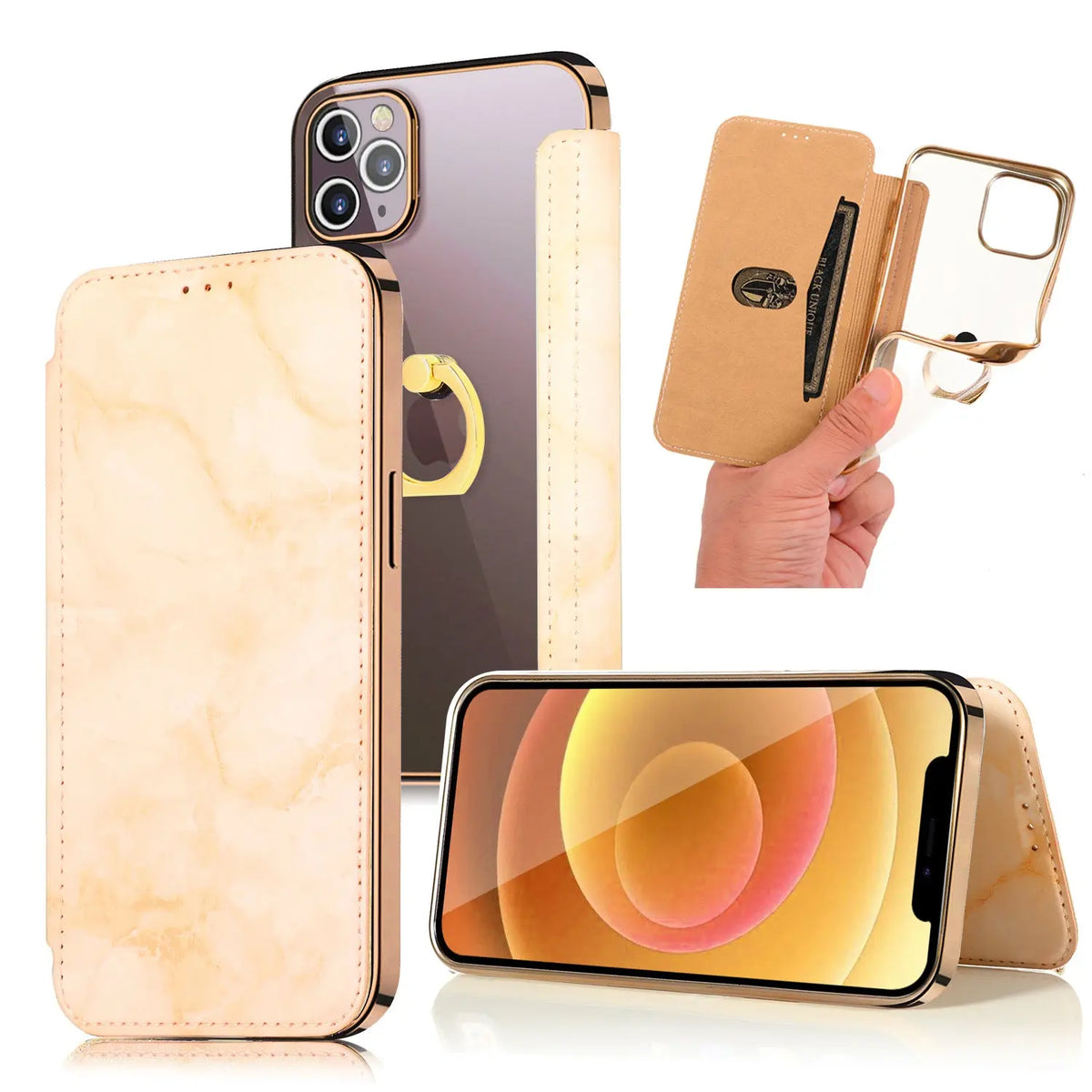 Coque Téléphone Marbre Elegance LYX Golden-Samsung Note10
