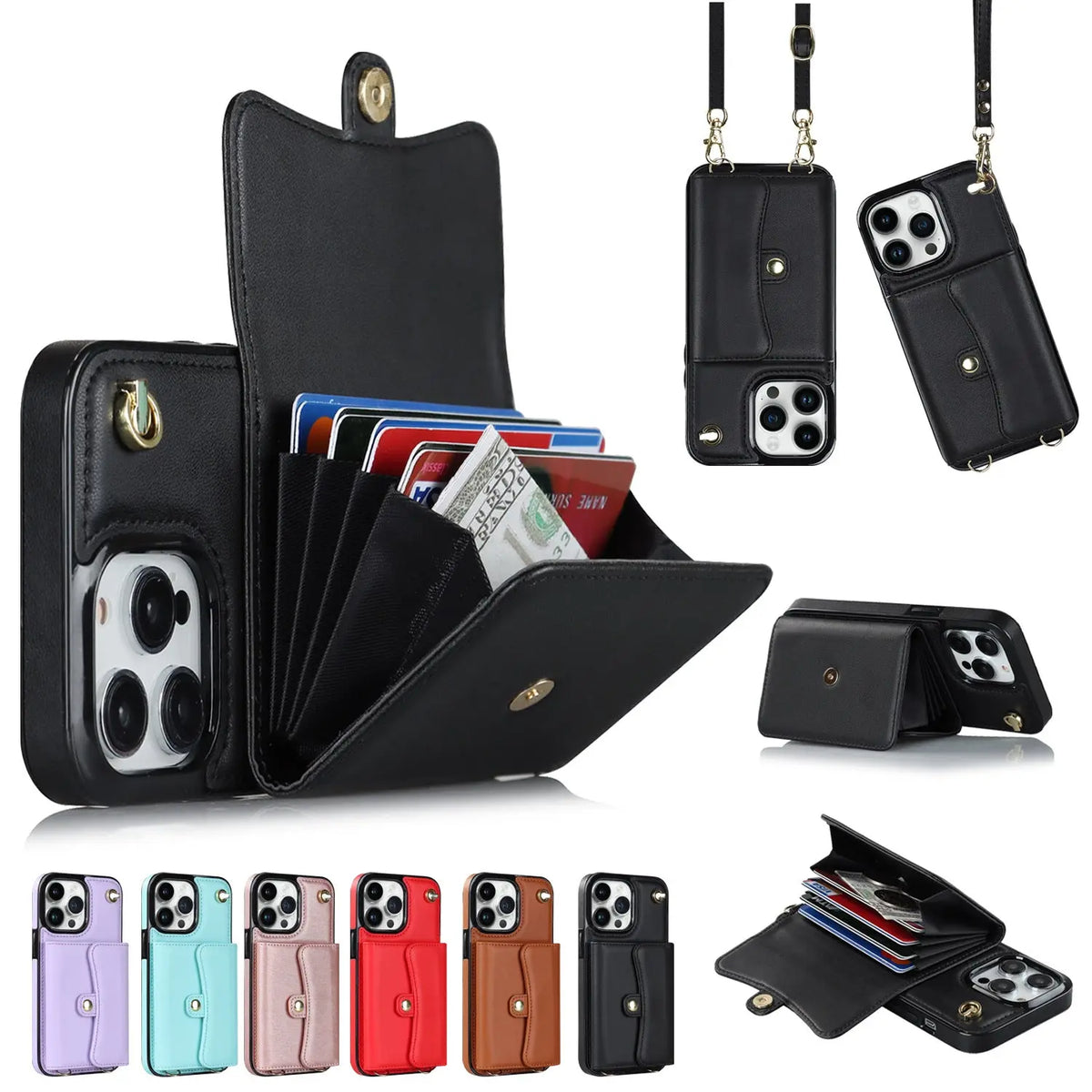 Coque Téléphone Multi-fonction NAPLI Black-12promax