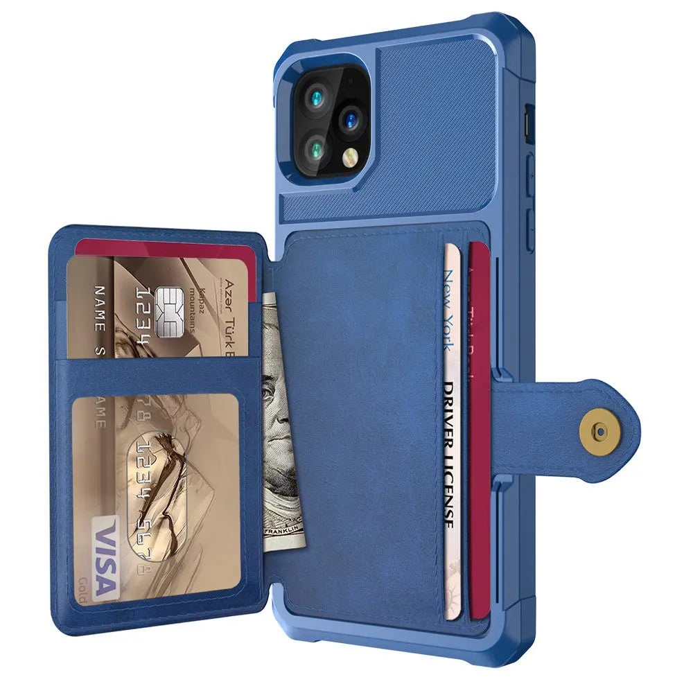 Coque Téléphone Portefeuille LYNTEX Blue-Iphone1212 Pro