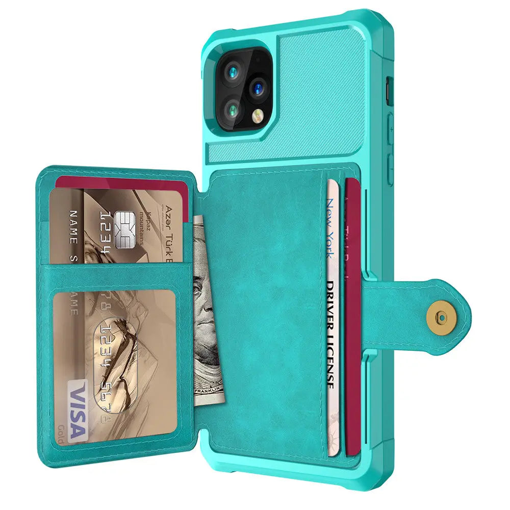Coque Téléphone Portefeuille LYNTEX Green-Iphone12 Mini
