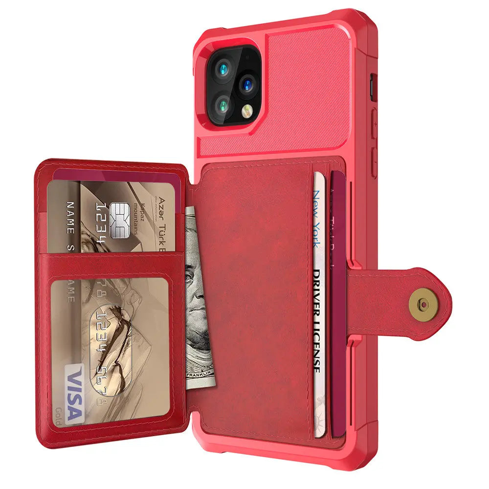 Coque Téléphone Portefeuille LYNTEX Red-Iphone1212 Pro