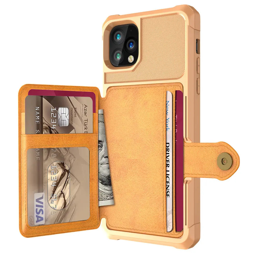 Coque Téléphone Portefeuille LYNTEX Yellow-IphoneXs Max