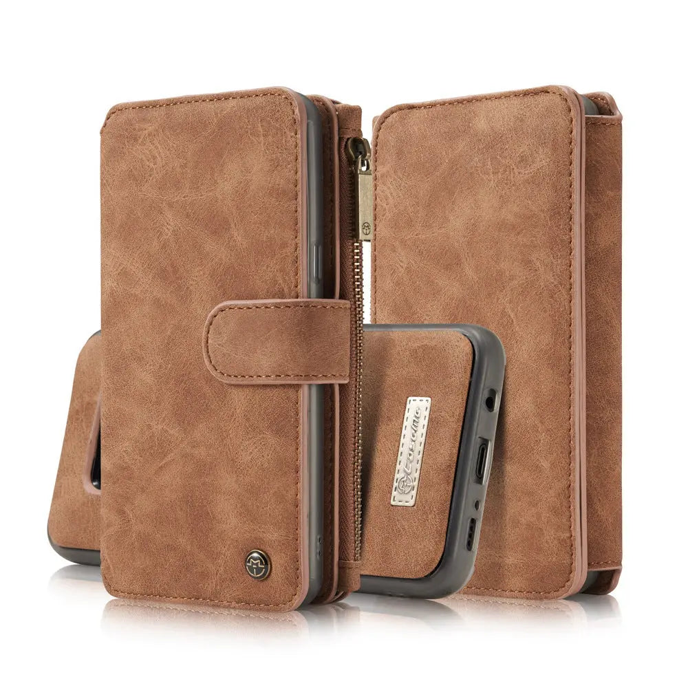 Coque Téléphone Portefeuille S8 ZARLUX Brown-Note5