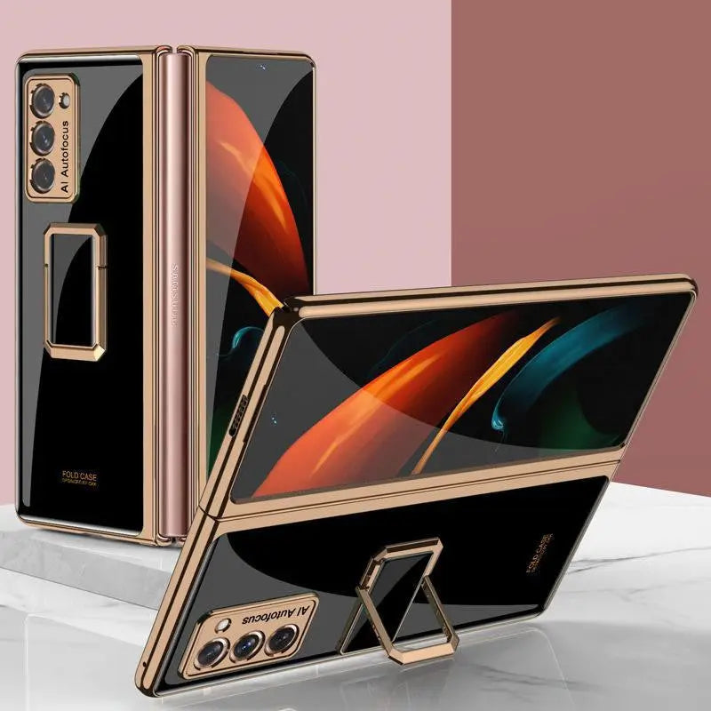 Coque Téléphone Verticale Lux CLCKQ Mysterious Black-SM Galaxy Z Fold2