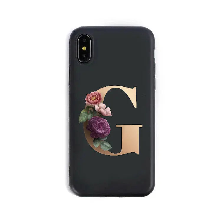 Coque de Téléphone Alphabet Fleuris ZYRA G-6 6S