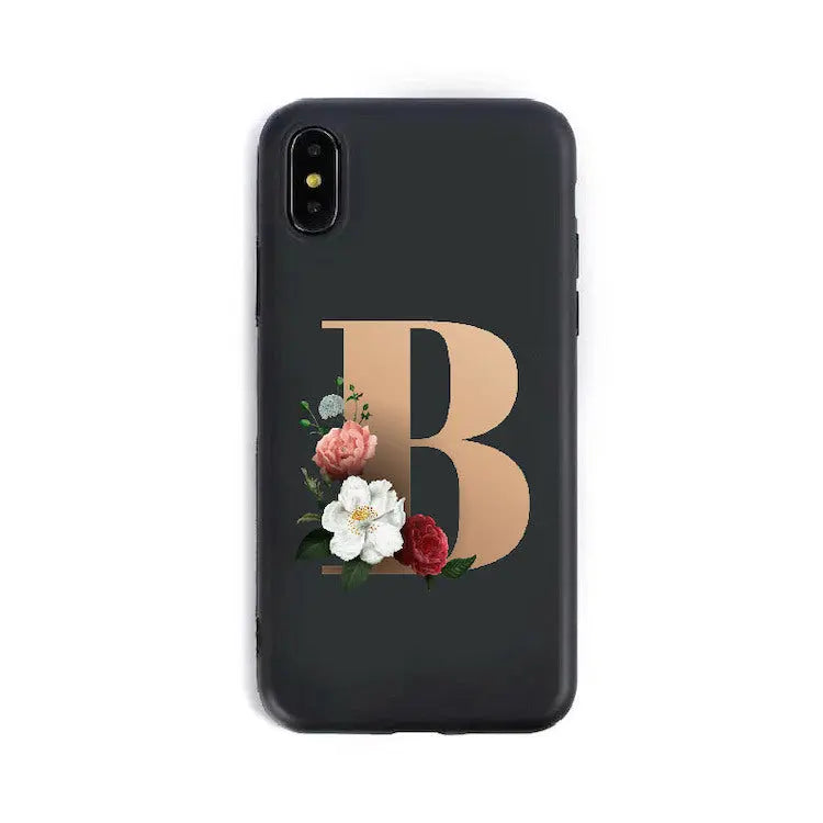Coque de Téléphone Alphabet Fleuris ZYRA B-X XS