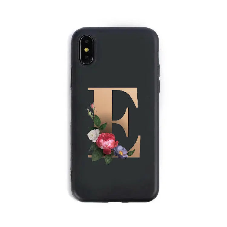 Coque de Téléphone Alphabet Fleuris ZYRA E-XR