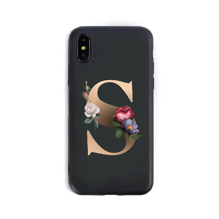 Coque de Téléphone Alphabet Fleuris ZYRA S-X XS