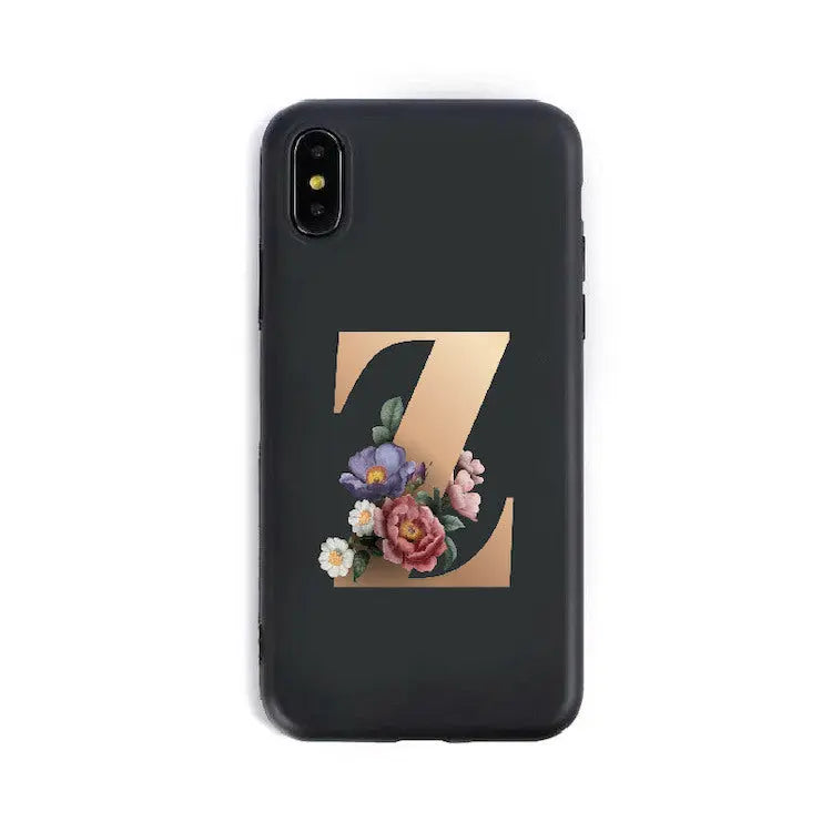 Coque de Téléphone Alphabet Fleuris ZYRA Z-6 6S