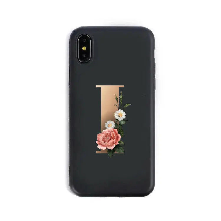 Coque de Téléphone Alphabet Fleuris ZYRA I-7 8