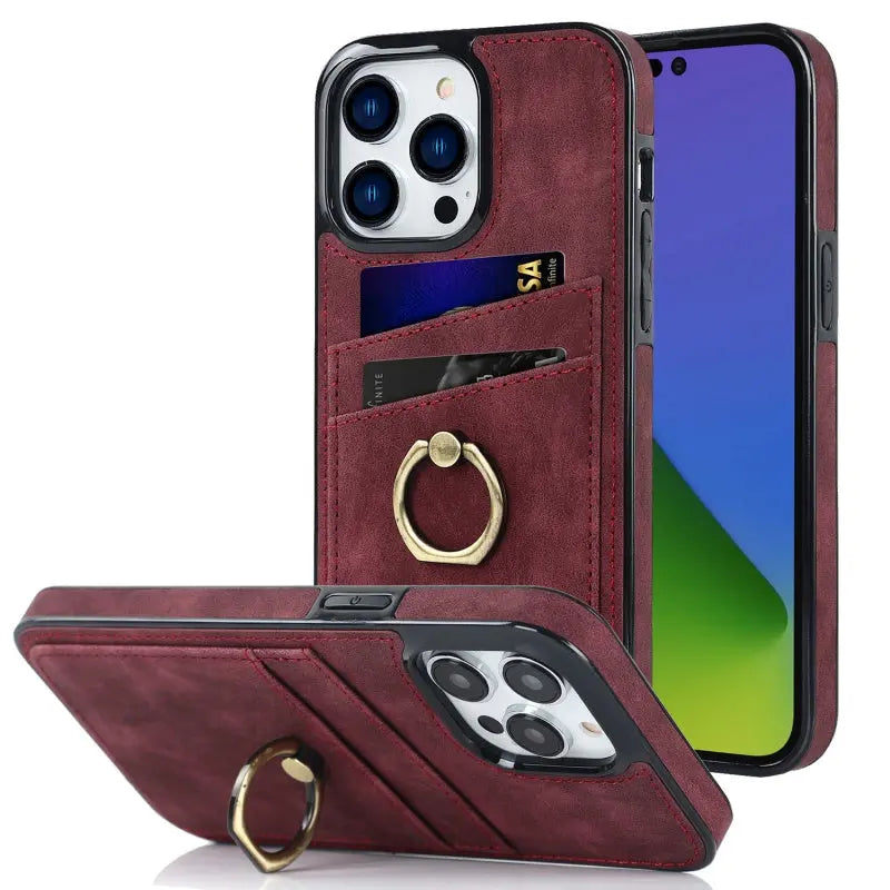Coque de Téléphone Anti-Chute CUTECASE New Wine-IPhone14Plus