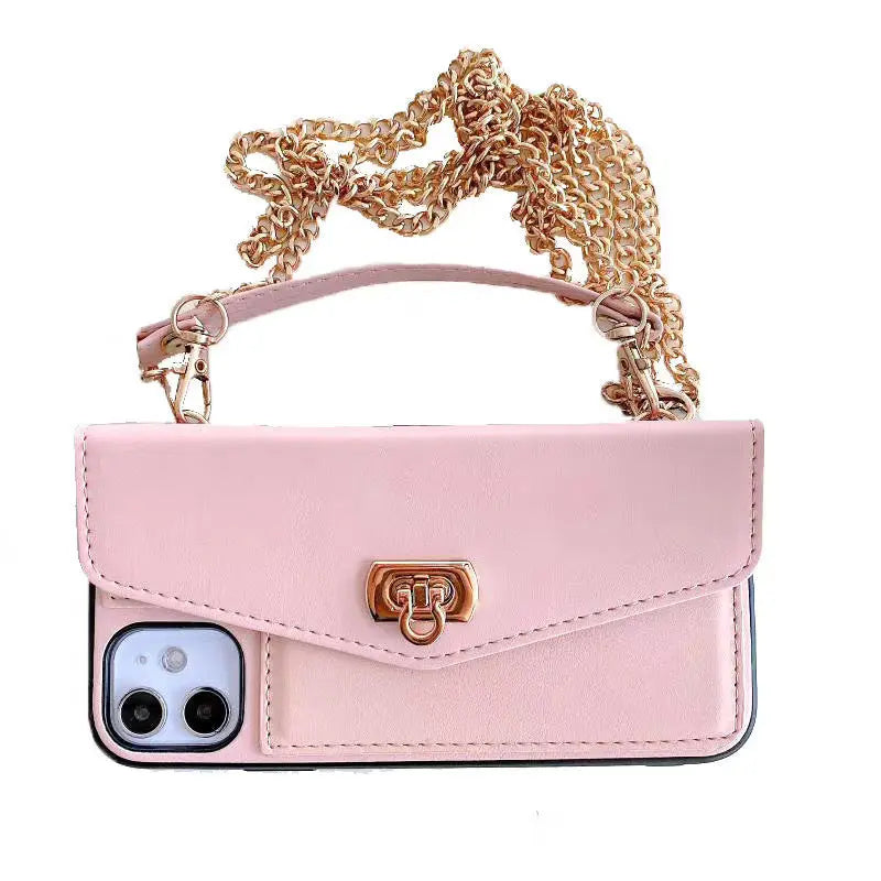 Coque de Téléphone Bandoulière FUZIO Pink-IPhone12