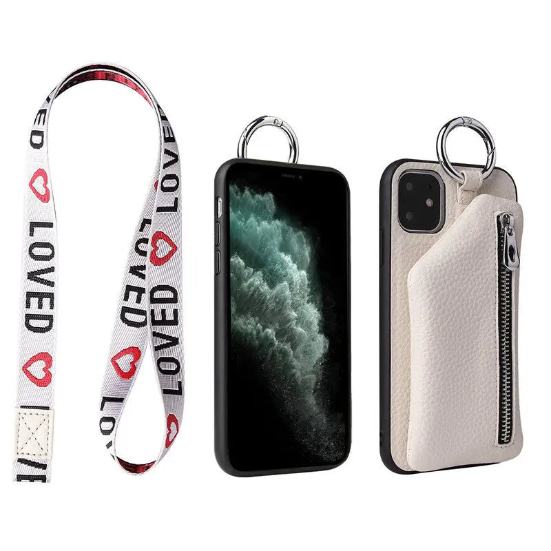 Coque de Téléphone Cordon Chic VELIS White with lanyard-IPhone12