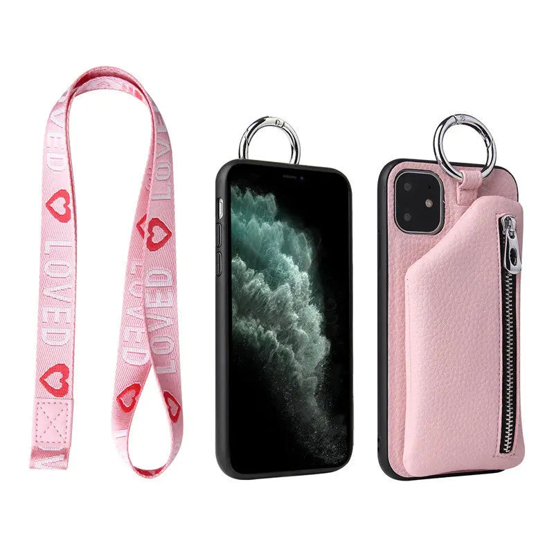Coque de Téléphone Cordon Chic VELIS Pink with lanyard-IPhone14 pro max