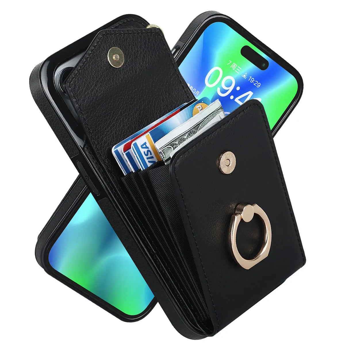 Coque de Téléphone Créative PU Jazz Black-IPhone 11ProMax