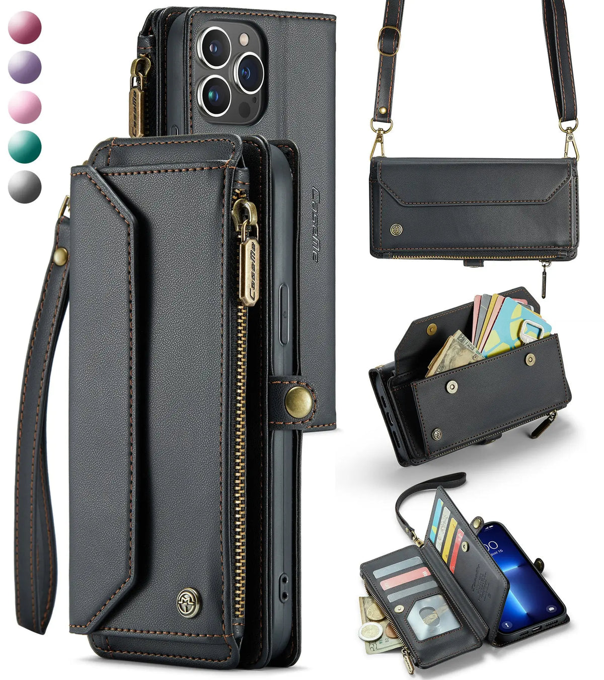 Coque de Téléphone Cuir Étui ZOKAR Black-Galaxy S20 ULTRA