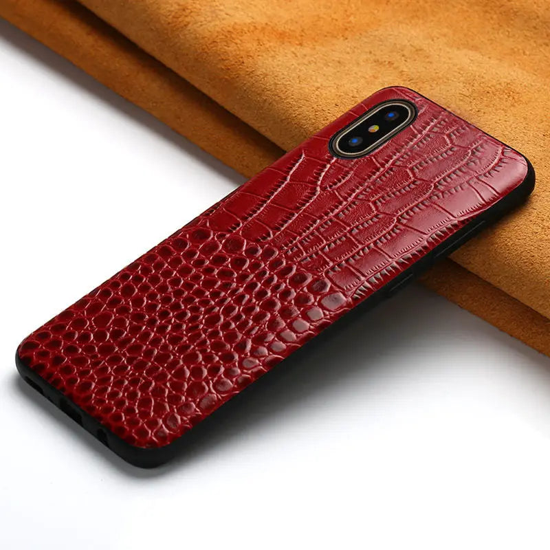 Coque de Téléphone Cuir Luxe TALYON Wine red-iPhone6s plus