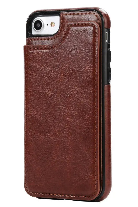 Coque de Téléphone Cuir Protectrix Brown-Samsung S7edge