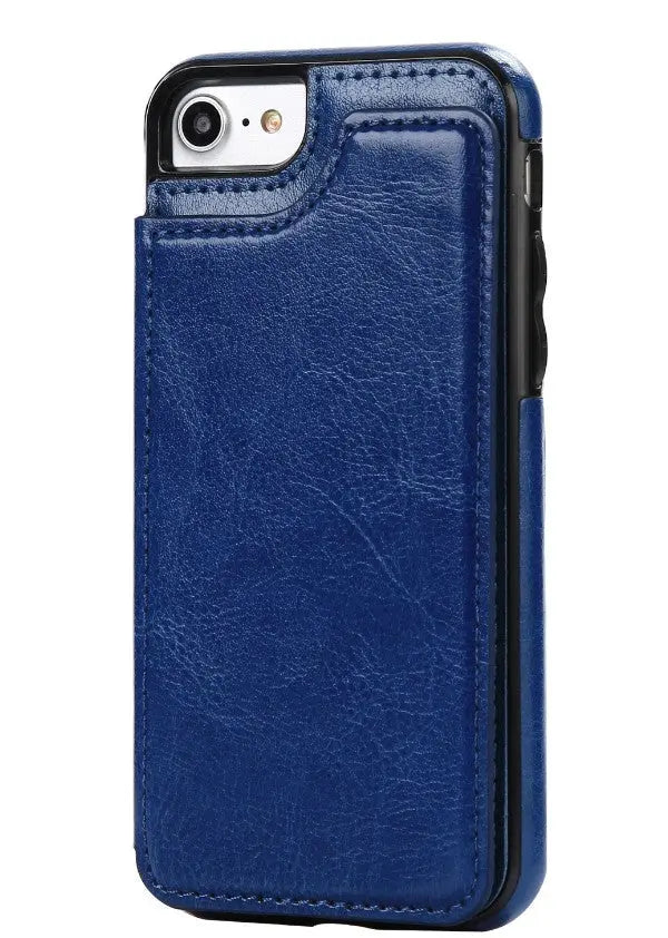 Coque de Téléphone Cuir Protectrix Blue-Samsung S7