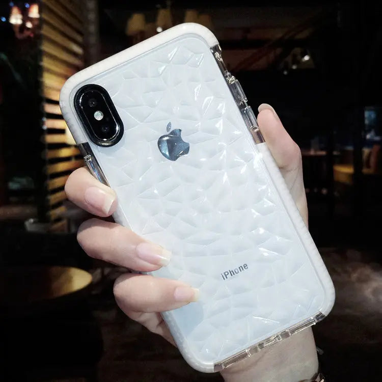 Coque de Téléphone Élégante STRIPEZ White-iPhoneXs