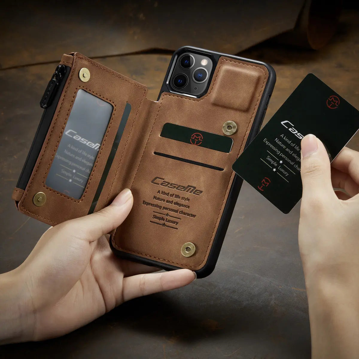 Coque de Téléphone Élégante TRIO Brown-Iphone7/8plus