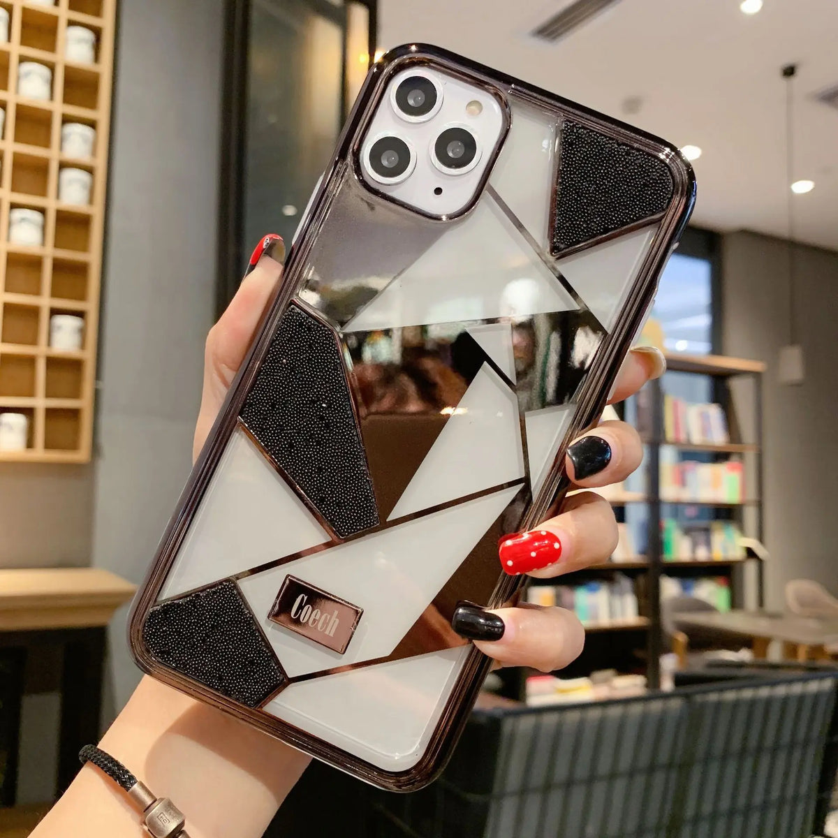 Coque de Téléphone Luxe Diamant ILIOR Black-iPhone7p/8plus