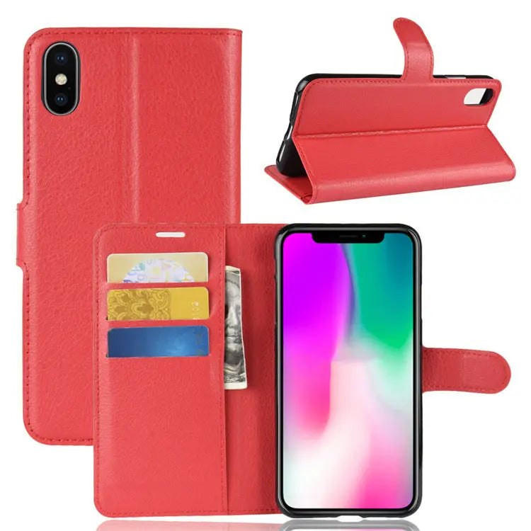 Coque de Téléphone Luxe LITCHI Red-iPhone6/6S
