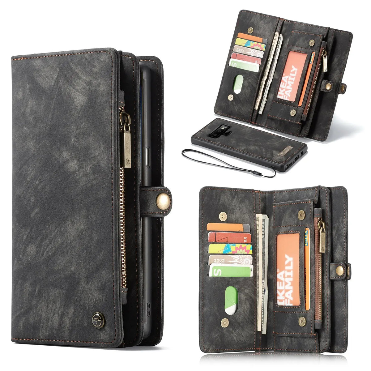 Coque de Téléphone Magnétique Duo LEZIO Black-Note8