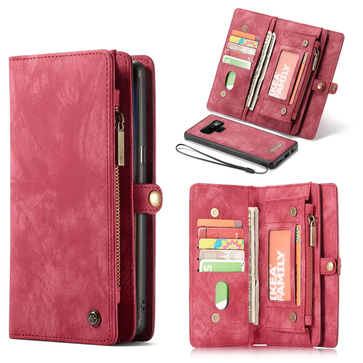 Coque de Téléphone Magnétique Duo LEZIO Red-Note8